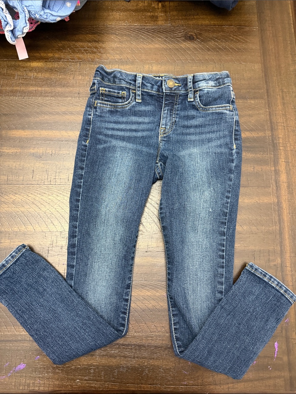 GAP Girls Blue Faded Skinny Jeans